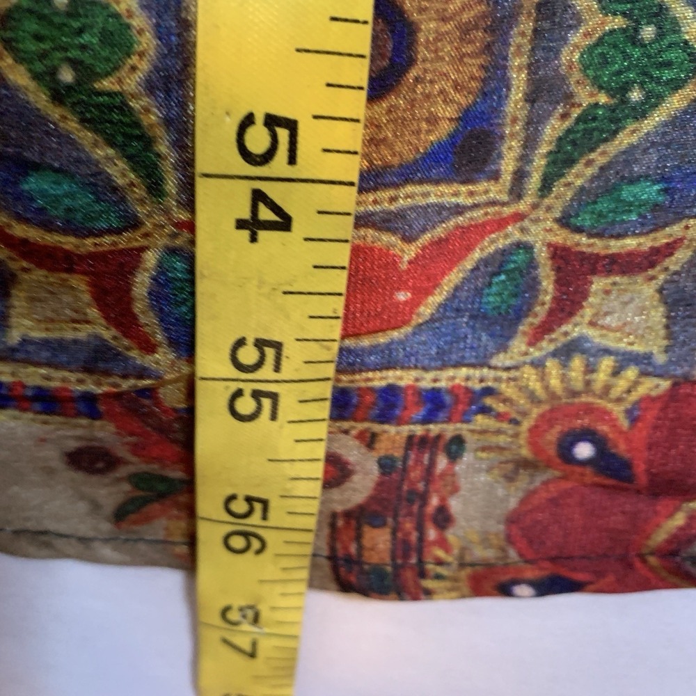Sayuri Designer Indian Duster Jacket Mirror Work Boho Kimono Phulkari Lagenlook - Picture 9 of 12